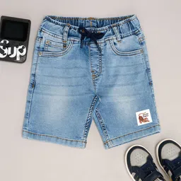 Pantaloons Junior Boys Printed Denim Shorts-74
