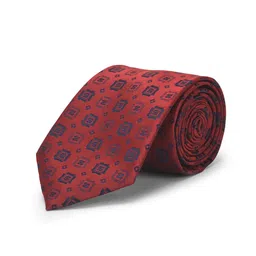Cazzano Men Woven Design Broad Tie-image-50