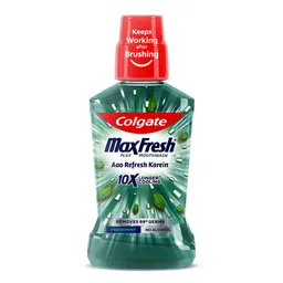 Colgate Maxfresh Plax Antibacterial Fresh Mint Mouthwash - 250ml-picture-55