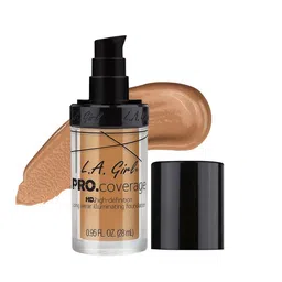 L.A Girl Pro Coverage HD Long Wear Illuminating Foundation - Nude Beige GLM645-30