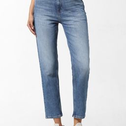 ONLY ONLLOTUS STUDS EM Women Straight Fit High-Rise Cropped Stretchable Jeans-image-81