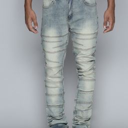 WAIMEA Men Hollywood Bootcut Heavy Fade Stretchable Jeans-image-59