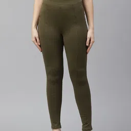 Marks & Spencer Women Olive Green Solid Jeggings-image-40