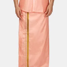 Sethukrishna Men Zari Border Art Silk Dhoti-image-81