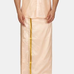 Sethukrishna Men Zari Border Art Silk Dhoti-image-34