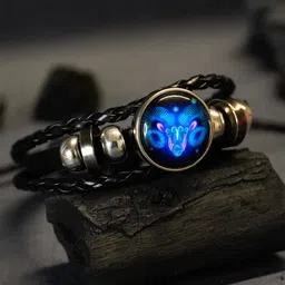 Japam Zodiac Cosmic Leather Wraparound Bracelet-picture-42