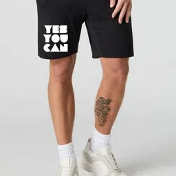 FABSTIEVE Men Typography Printed Regular Fit Low-Rise Cotton Shorts-picture-23