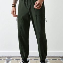 VOOTER Men Relaxed Cargos Trousers-image-15