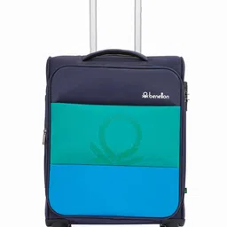 United Colors of Benetton Unisex Archimedes Colourblocked Cabin Trolley Bag 58cm-image-45