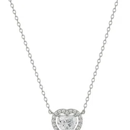 Emori Solitaire Heart Diamond Necklace-14