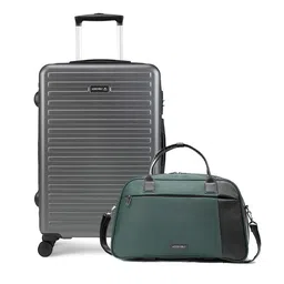 Assembly Set of 2 Medium Checkin 24-Inch Hard Trolley Luggage & Weekender Duffle Bag 38L-image-80