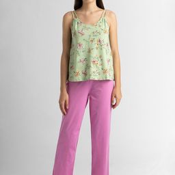 Van Heusen Floral Printed Shoulder Straps Pure Cotton Night Suit-image-99