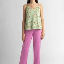 Van Heusen Floral Printed Shoulder Straps Pure Cotton Night Suit-picture-10