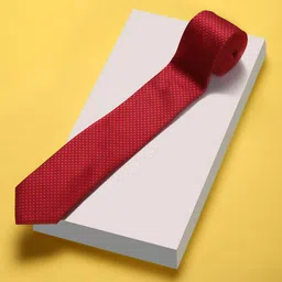 Louis Philippe Men Woven Design Skinny Tie-picture-32