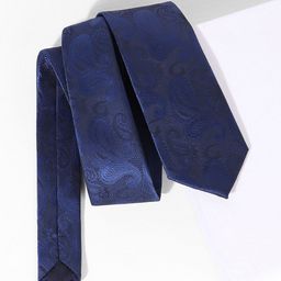 Louis Philippe Men Woven Design Skinny Tie-image-99