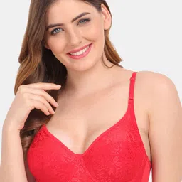 Amour Secret Red Underwired Bra-picture-47