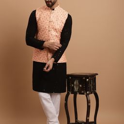 SOJANYA Embroidered Mirror Work Pure Cotton Kurta with Churidar-picture-22