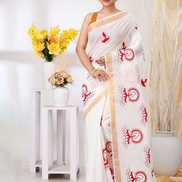 DipDiya Ethnic Woven Design Pure Cotton Taant Saree-image-52