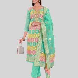 TAVAS Embroidered Gotta Patti Unstitched Dress Material-image-56