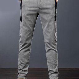 StyleCast x Revolte Men Skinny Fit Easy Wash Trousers-image-47