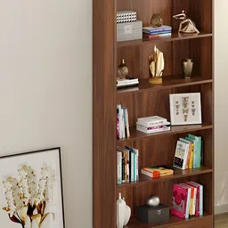 bluewud Alex Brown 6 Tier Bookshelf Cabinet Organizer-picture-23