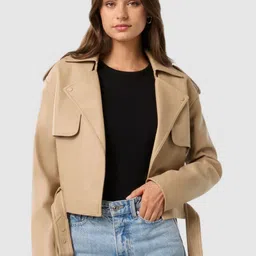 Forever New Women Crop Open Front Jacket-85