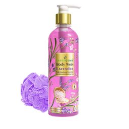 Earthgenix Lavender & Pink Himalayan Rock Salt Body Wash With Loofah- 300 ml-26