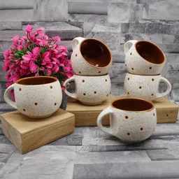 laghima jadon Multicoloured Geometric Printed Ceramic Glossy Cups Set of Cups and Mugs image 4