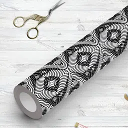 ArtzFolio Grey & Black Printed UV Resistant Wallpaper-image-23
