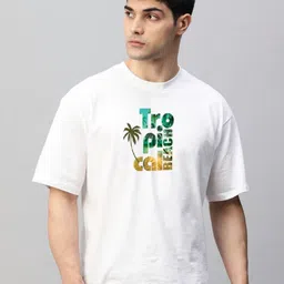 FARROWX Men Bio Finish Graphic Printed Round Neck Cotton Oversized T-shirt-picture-7