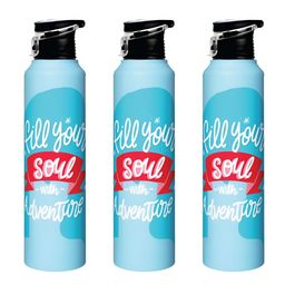 Speedex Multicoloured Single Stainless Steel Solid Water Bottle-image-41