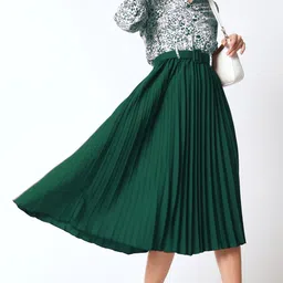 ZWERLON Floral Print Women A-Line Midi Dress-image-20