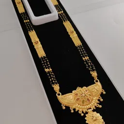 V.K.PAYAL.JEWELLERY Gold-Plated Artificial Beaded Mangalsutra-picture-19