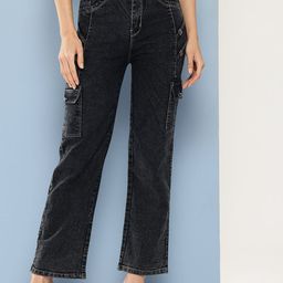 BAESD Women Comfort Relaxed Fit Highly Distressed Heavy Fade Stretchable Jeans-image-58