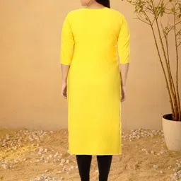 Anouk Rustic Selection Of 2 Ethnic Motifs Printed Round Neck Straight Kurtas image 2