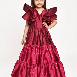 Jelly Jones Maroon Maxi Dress-image-46