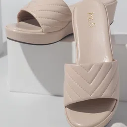 Inc 5 Textured Open Toe Wedge Heels-13