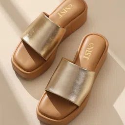 GNIST Open Toe Flatform Heels-11