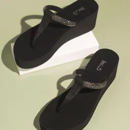 Inc 5 Embellished Open Toe Wedge Heels-8