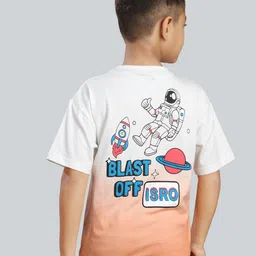 3PIN Boys Graphic Print Round Neck Drop-Shoulder Sleeves Cotton Oversized T-shirt-image-79