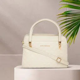 Lino Perros Off-White Quilted Handheld Bag-13