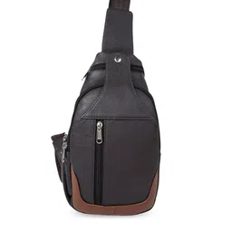 CIMONI Colourblocked Leather Structured Crossbody Bag-38