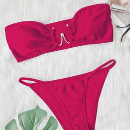 FIMBUL Non-Padded Swim Bra & Bikini Set-picture-11