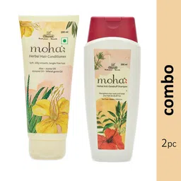 moha Herbal Anti-Dandruff Shampoo & Jojoba Oil Hair Conditioner - 200 ml Each-1
