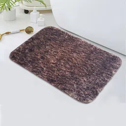 LUXEHOME INTERNATIONAL Hawaii Coffee Brown Anti-Skid Bath Rug-image-30