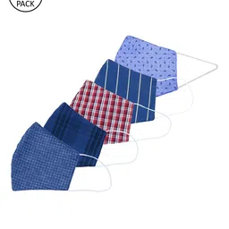 Be Indi Adults Pack Of 5 Assorted 2-Ply Reusable Cloth Masks-8