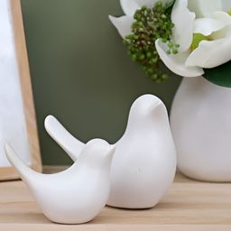 CraftVatika White 2 Pieces Idol Showpiece-19
