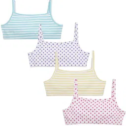 Charm n Cherish Pack Of 4 Printed Full Coverage Beginners Bra With All Day Comfort-20