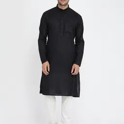 ROYAL KURTA Mandarin Collar Regular Pure Cotton Kurta with Pyjamas-image-51