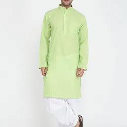 ROYAL KURTA Mandarin Collar Pure Cotton Kurta With Salwar-image-15